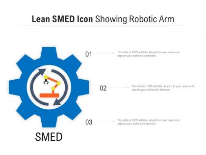 Lean smed icon showing robotic arm