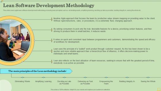 Lean Software Development Methodology Agile Information Technology Project Management