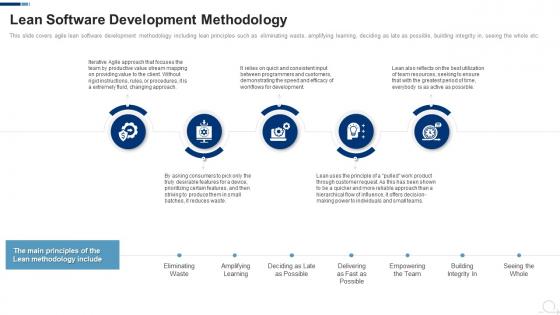Lean Software Development Methodology Agile Project Management Frameworks