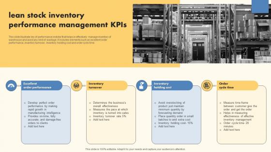 Lean Stock Inventory Performance Management KPIs