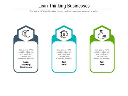 Lean thinking businesses ppt powerpoint presentation portfolio slides cpb