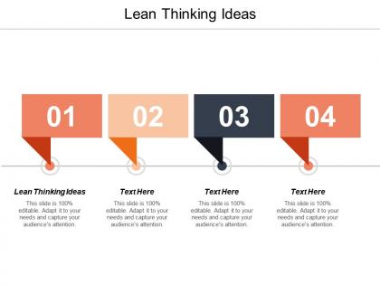 Lean thinking ideas ppt powerpoint presentation summary layout cpb