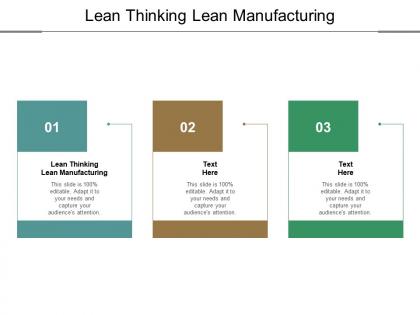 Lean thinking lean manufacturing ppt infographic template slides cpb