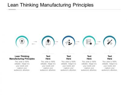Lean thinking manufacturing principles ppt powerpoint presentation shapes cpb