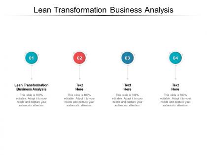 Lean transformation business analysis ppt powerpoint presentation outline cpb