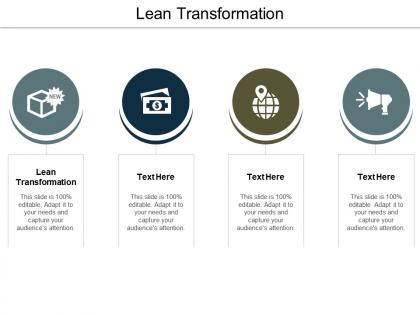 Lean transformation ppt powerpoint presentation slides graphics design cpb