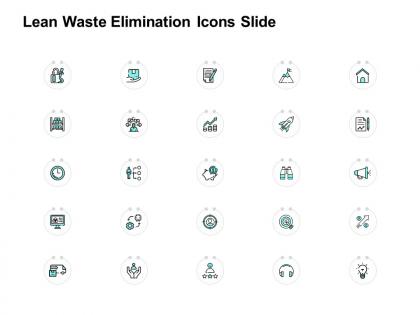 Lean waste elimination icons slide measure ppt powerpoint presentation icon layouts