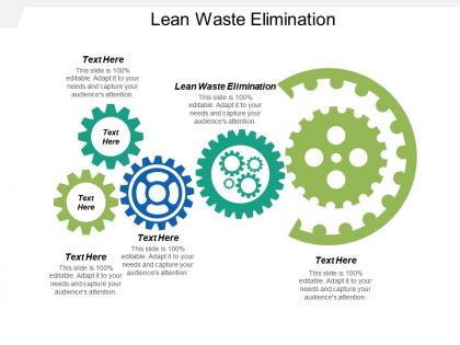 Lean waste elimination ppt powerpoint presentation icon clipart cpb