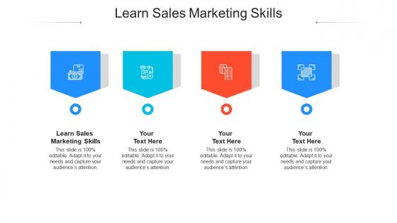 Learn sales marketing skills ppt powerpoint presentation styles example cpb