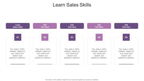 Learn Sales Skills In Powerpoint And Google Slides Cpb