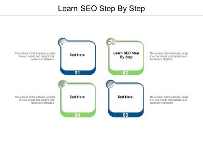 Learn seo step by step ppt powerpoint presentation file deck cpb
