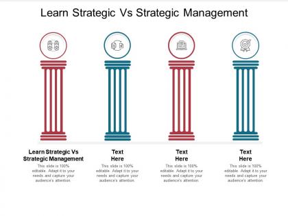 Learn strategic vs strategic management ppt powerpoint presentation inspiration graphics design cpb