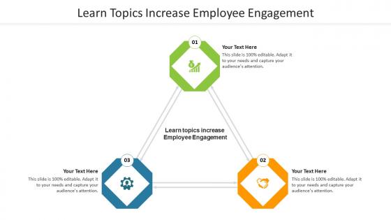 Learn topics increase employee engagement ppt powerpoint presentation infographic template show cpb