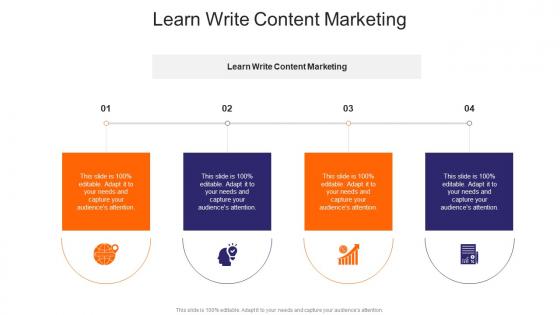Learn Write Content Marketing In Powerpoint And Google Slides Cpb