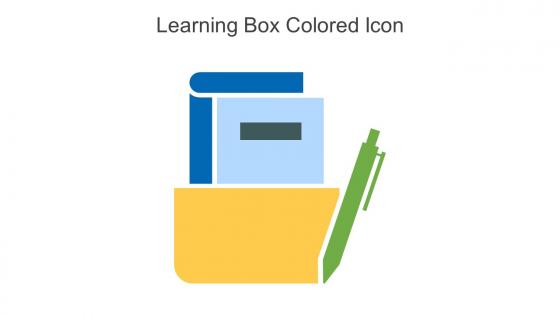 Learning Box Colored Icon In Powerpoint Pptx Png And Editable Eps Format