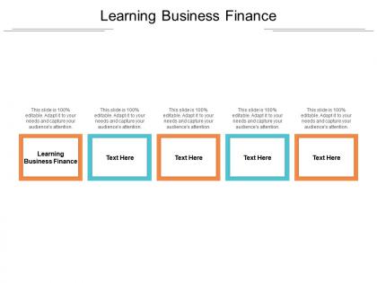 Learning business finance ppt powerpoint presentation pictures cpb
