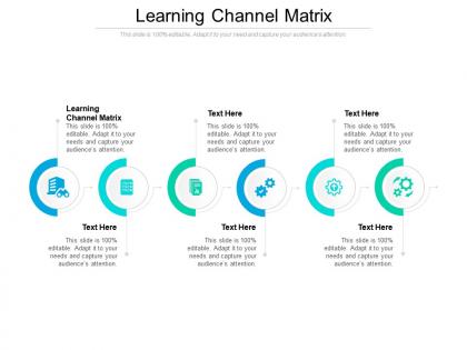 Learning channel matrix ppt powerpoint presentation portfolio inspiration cpb