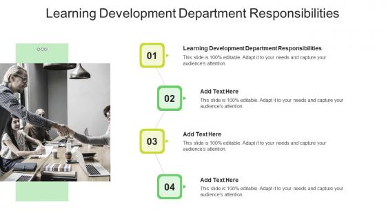 Learning Development Department Responsibilities In Powerpoint And Google Slides Cpb