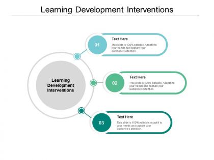 Learning development interventions ppt powerpoint presentation pictures portfolio cpb