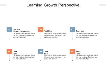 Learning growth perspective ppt powerpoint presentation inspiration design inspiration cpb