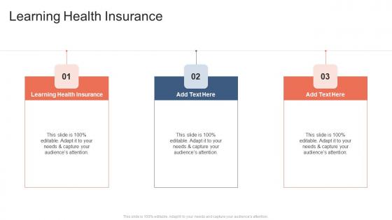 Learning Health Insurance In Powerpoint And Google Slides Cpb