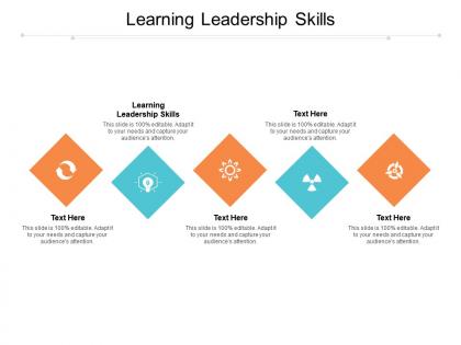 Learning leadership skills ppt powerpoint presentation summary slide portrait cpb