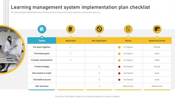 Learning Management System Implementation Plan Checklist