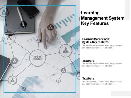 Learning management system key features ppt powerpoint presentation layouts graphics tutorials cpb