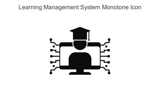 Learning Management System Monotone Icon In Powerpoint Pptx Png And Editable Eps Format