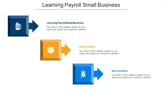 Learning Payroll Small Business Ppt Powerpoint Presentation Infographic Cpb