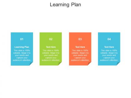 Learning plan ppt powerpoint presentation inspiration slideshow cpb