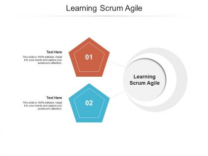 Learning scrum agile ppt powerpoint presentation professional ideas cpb