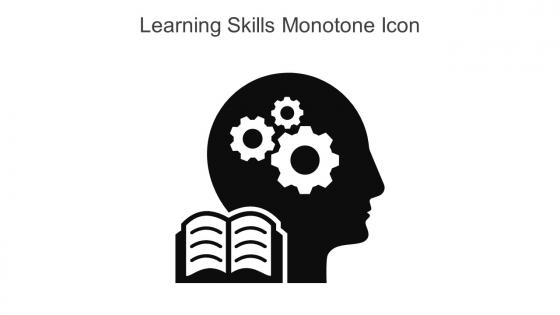 Learning Skills Monotone Icon In Powerpoint Pptx Png And Editable Eps Format