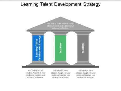 Learning talent development strategy ppt powerpoint presentation backgrounds cpb
