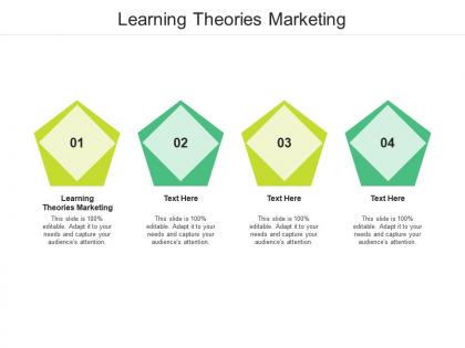 Learning theories marketing ppt powerpoint presentation model designs download cpb