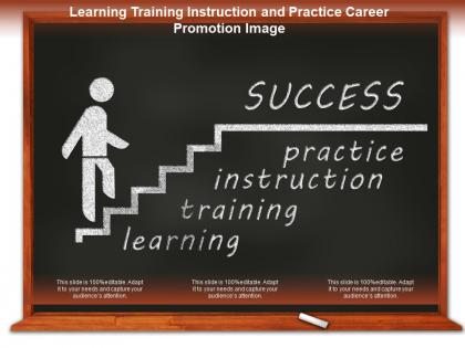 Learning training instruction and practice career promotion image