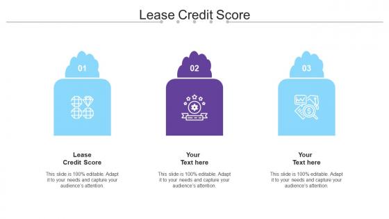 Lease Credit Score Ppt Powerpoint Presentation Summary Samples Cpb