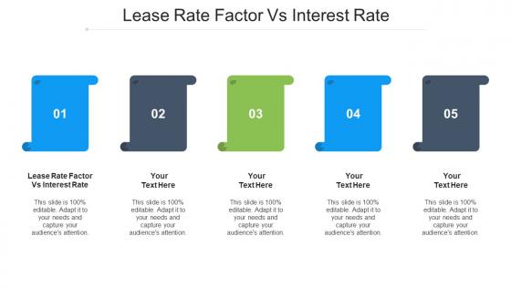 Lease Rate Factor Vs Interest Rate Ppt Powerpoint Presentation Gallery Example File Cpb