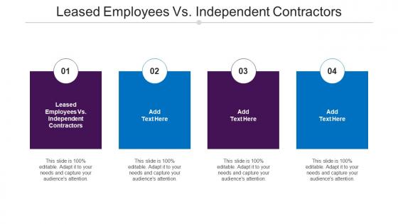 Leased Employees Vs Independent Contractors Ppt Powerpoint Presentation File Cpb