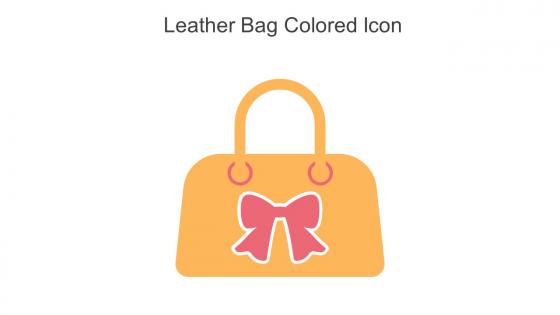 Leather Bag Colored Icon In Powerpoint Pptx Png And Editable Eps Format