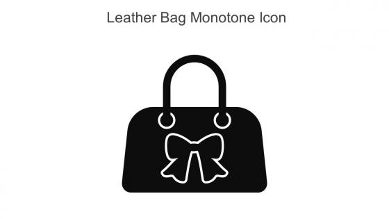 Leather Bag Monotone Icon In Powerpoint Pptx Png And Editable Eps Format