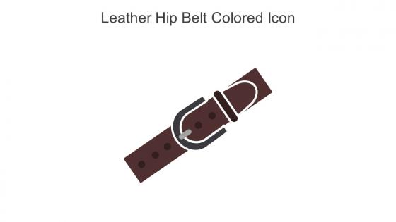 Leather Hip Belt Colored Icon In Powerpoint Pptx Png And Editable Eps Format