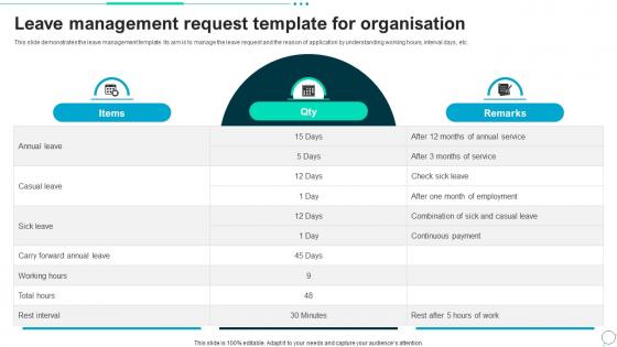 Leave Management Request Template For Organisation