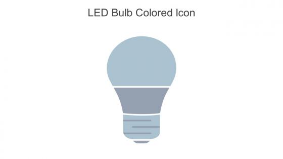 LED Bulb Colored Icon In Powerpoint Pptx Png And Editable Eps Format