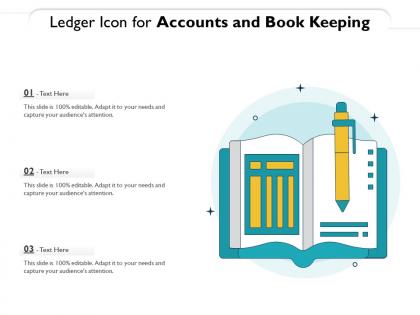 Ledger icon for accounts and book keeping