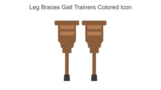 Leg Braces Gait Trainers Colored Icon In Powerpoint Pptx Png And Editable Eps Format