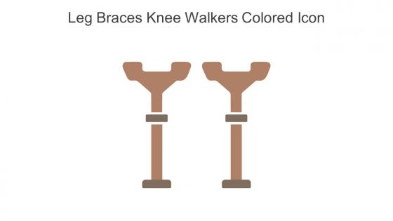 Leg Braces Knee Walkers Colored Icon In Powerpoint Pptx Png And Editable Eps Format