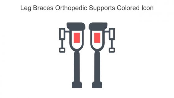 Leg Braces Orthopedic Supports Colored Icon In Powerpoint Pptx Png And Editable Eps Format