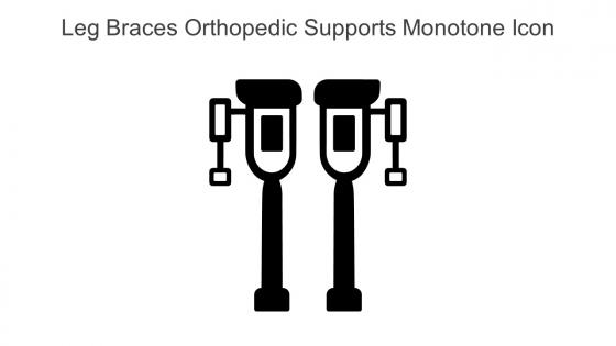Leg Braces Orthopedic Supports Monotone Icon In Powerpoint Pptx Png And Editable Eps Format