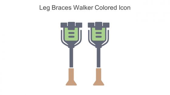 Leg Braces Walker Colored Icon In Powerpoint Pptx Png And Editable Eps Format